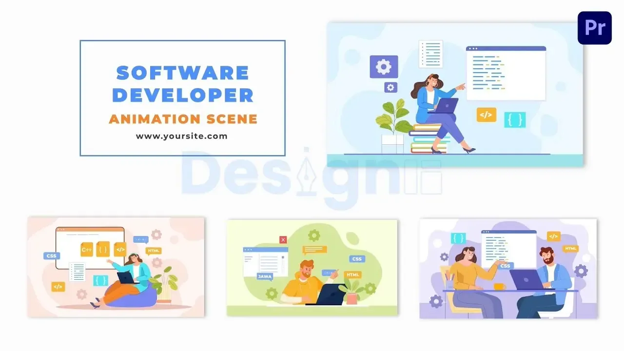 Software Development 2D Vector Animation Scene